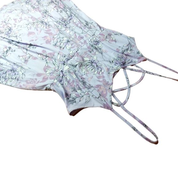 Torrid  Size 0 Lavender Floral Jersey Knit Skater Dress - Picture 5 of 11